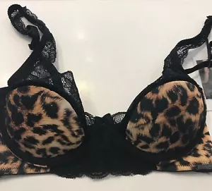 Gepolsterter Plunge BH NEU von Sapph Nolana Animal Print JETZT REDUZIERT - Bild 1 von 2