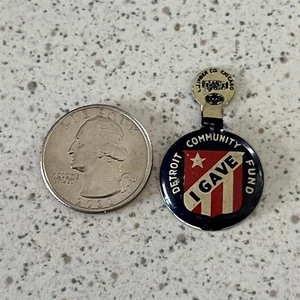 I Gave Detroit Community Fund Reiter Foldover Pinback Button #46963 - Bild 1 von 2