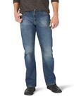 Wrangler Authentics mens Relaxed Fit Boot Cut Jeans, Medium Indigo, 32W x 34L US
