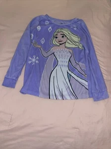 Girls Frozen Pajamas Size M - Small Defect See Pics - Warm And Soft - Picture 1 of 4