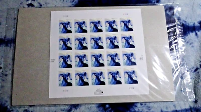 US 4138 BIG HORN SHEEP {2nd PRINTING V2222} PANE OF 20 (17c) STAMPS USPS SEALED! - Image 1 of 3