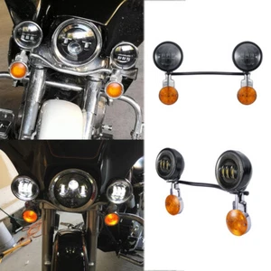 LED Passing Turn Spot Light Bar For Honda Shadow ACE Aero VT 750 1100 VLX 600 - Bild 1 von 11