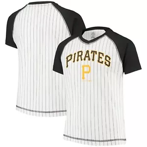�️ Pittsburgh Pirates MLB Nadelstreifen Raglin Originalware Jugendhemd neu mit Etikett�️ - Bild 1 von 3