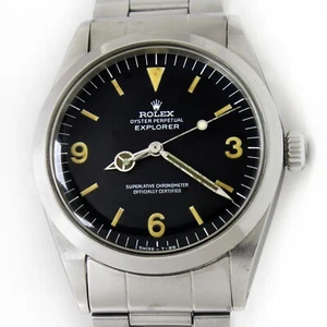 Vintage Rolex Explorer Frog Foot Dial Steel Vintage Watch 1016 Steel Band - Picture 1 of 23