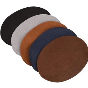 Ellenbogen Patches, Knie Flicken, Reparatur Patches oval beige - Bild 1 von 12