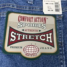 Lot of 2 New Vintage Comfort Action Sports Stretch Denim Jeans (36x29) *Read