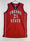 Wilson Fresno State Bulldogs #21 Jersey Basketball Team Game Ncaa Size 44