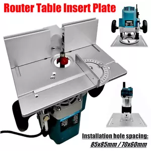 Router Table Insert Plate Woodworking Benches Router Table Miter Gauge Guide AU - Picture 1 of 14