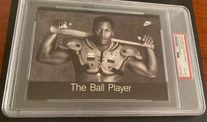 BO JACKSON 1988 NIKE POSTER CARD THE BALL PLAYER #882 5X7INCH PSA 6 RAIDERS NFL - Picture 1 of 7