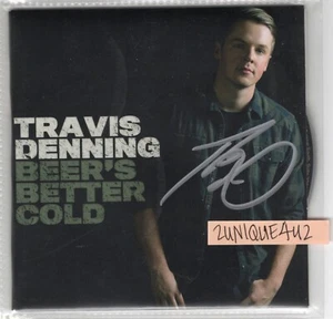 AUTOGRAPHED SIGNED CD - TRAVIS DENNING Beer's Better Cold EP - Brand New - Picture 1 of 1