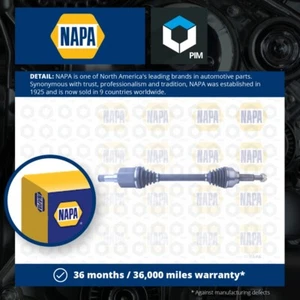 Drive Shaft fits FORD TRANSIT CUSTOM V362 TDCi 2.2D Front Left 2012 on NAPA New - Picture 1 of 2