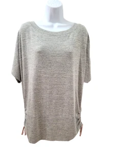 Lane Bryant Simply Cacique Top grau gerafft seitlicher Saum Plus Damengröße 14/16 - Bild 1 von 10