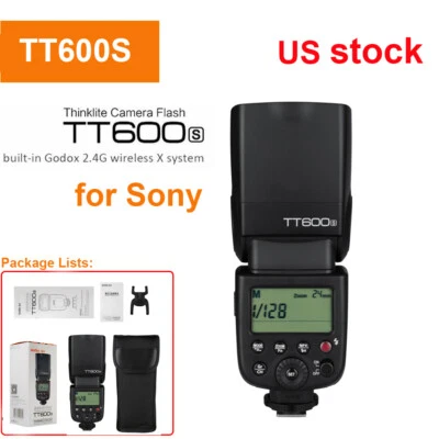 US Godox TT600S GN60 2.4G Camera Flash Speedlite for Sony A7S A7R II A7MII A6000 - Image 1 of 4