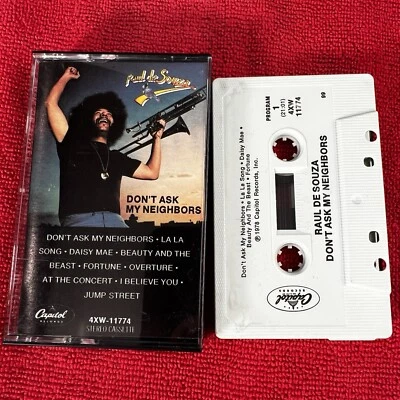 🔥 RAUL DE SOUZADON'T ASK MY NEIGHBORS Cassette Tape 1978 Capitol Records CLEAN! - Image 1 of 4