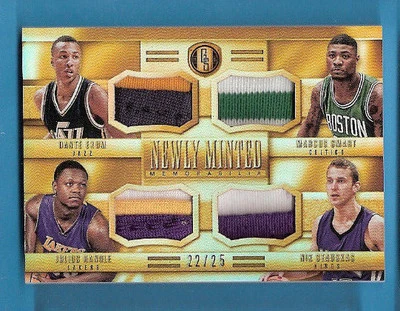 Julius Randle ROOKIE JERSEY CARD #25 Marcus Smart NIK STAUSKAS Dante Exum GOLD - Image 1 of 2