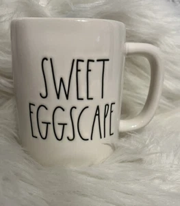 Rae Dunn by Magenta White with Blue Interior Easter SWEET EGGSCAPE Ceramic Mug - Picture 1 of 5