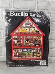 Bucilla Punto de Cruz Contado "Busy Barn" Hutch Country Life 40896 - Imagen 1 de 5
