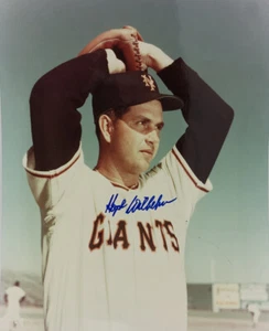 Hoyt Wilhelm New York Giants handsigniert 8x10 HOF Pitcher MLB Baseball NY - Bild 1 von 2