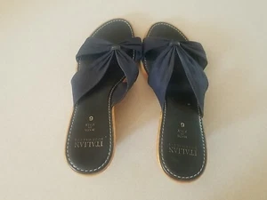 Italian Shoemakers Slip on Sandal - Blue 6 - Picture 1 of 5
