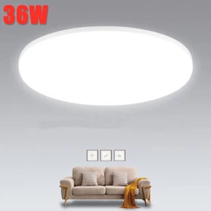 Plafón LED Plafón 36W Baño Baño Lámpara IP44 Cocina Pasillo Lámpara - Imagen 1 de 12