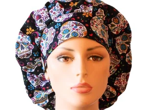 Sombreros Exfoliantes-Cráneos Folclóricos-Sombrero Exfoliante para Mujer-Sombrero Exfoliante Bouffant-Invierno-Médico - Imagen 1 de 5