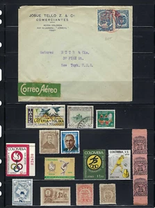 STATE - DEPARTAMENTO DEL TOLIMA- COVER HONDA TO NEW YORK 1924- LOTERIA.- STAMPS - Picture 1 of 4