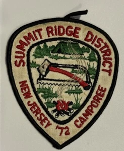 Vintage Summit Ridge District New Jersey Camporee 1972 Patch - Picture 1 of 1