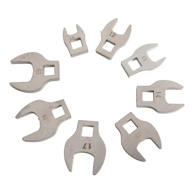Crowfoot Toolset of Eight Pieces Designed for Reaching Tight Fasteners Easily - Image 1 of 4