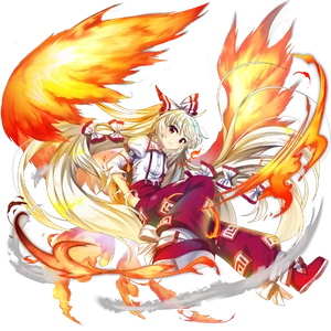 Mokou Touhou LostWord Outdoor Anime Aufkleber 6" Auto Aufkleber - Bild 1 von 1