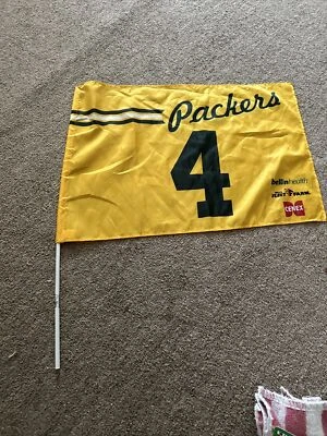 Bandera Green Bay Packers #4 Brett Favre Retiro Celebración Souvenir Bandera Foto 1 de 4
