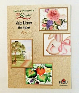 Libro de trabajo de videoteca de un golpe Donna Dewberry a cuadros pintura decorativa - Imagen 1 de 3