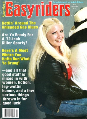 "EASYRIDERS"  (DAVID MANN / POSTER)  ~ APRIL 1982 ~  ** FREE IRON-ON TRANSFER ** - Imagem 1 de 4