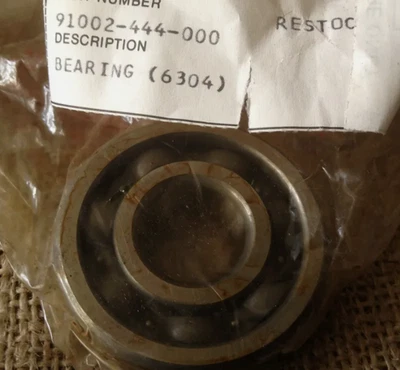 Rodamiento de bolas radial Honda CR XR ATC TRX 1979-2004 6304 91002-444-000 FABRICANTE DE EQUIPOS ORIGINALES Foto 1 de 4