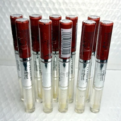 Juego de 10x Outlast Double Lip Shine Cover Girl - 255 Cabernet Foto 1 de 4