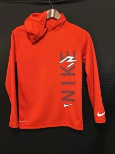 Nike Boys Dri-Fit Hoodie 3 Brand In University Red Size M 10-12 - Picture 1 of 15