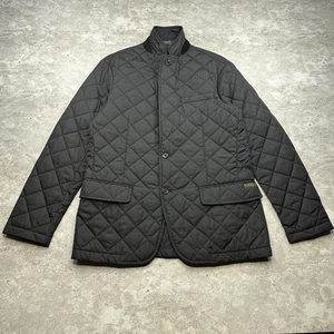 Polo Ralph Lauren RL&Co Steppjacke schwarz Nylon Knopf Mantel Größe L - Bild 1 von 12