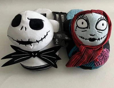 Disney's The Nightmare Before Christmas Jack And Sally Slippers- Size 7/8 NWT - Image 1 of 4