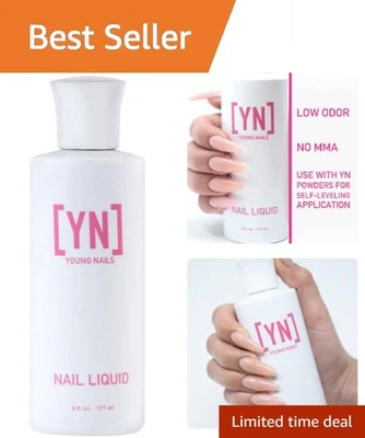6 Fl Oz Nail Monomer - Professional Grade Liquid for Gorgeous Acrylic Nails - Image 1 of 4