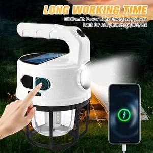 Lanterna LED Ricaricabile da Campeggio 500LM,7 Modalità Luce IPX4 Impermeabile Escursionismo  - Foto 1 di 7