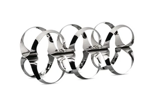 Officina Alessi - UNS02 Ribbon - Stainless Steel Bottle Rack - Ben Van Berkel - Picture 1 of 4