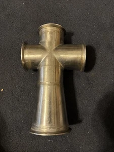 Used Custom Made Sanitary Clamp Cross; SS-316; Size: 3” Top And 2 Sides 4” Bot - Picture 1 of 5