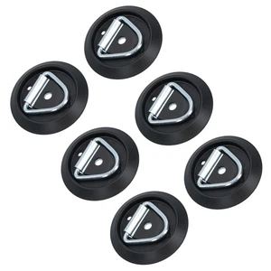 Surface Mounted D Ring Tie Down Lashing Ring Anchor Trailers Vans Trucks 6pc - Picture 1 of 7