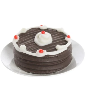 Dollhouse Miniature Chocolate Cake | 6 Pieces - Picture 1 of 3
