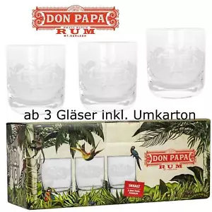 1x exklusives Glas, auch 3er Set möglich, Don Papa Rum Gläser, Tumbler, TOP - Bild 1 von 2