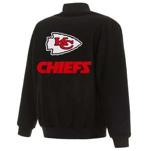 NFL Kansas City Chiefs JH Design Woll Wendejacke mit gestickten Logos - Bild 1 von 6