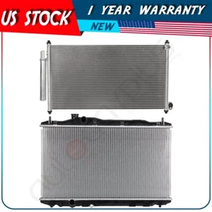 Radiator and AC Condenser Assembly For 2012 2013 2014 2015 Honda Civic - Picture 1 of 10