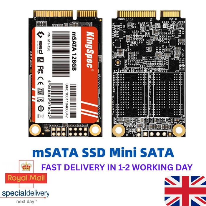 MSata SSD 128GB 256GB Mini Internal Solid State Drive Laptop 6gb/s 512GB 1TB - Image 1 of 4