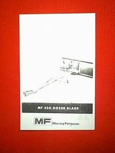 MASSEY FERGUSON TRACTOR MF 530 DOZER BLADE ATTACHMENT OPERATOR'S MANUAL - Imagen 1 de 1