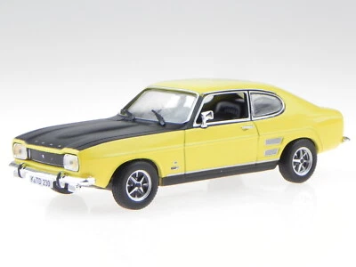 Ford Capri MK1 1700 GT giallo nero modellino in Vitrine Atlas 1:43 - Immagine 1 di 4