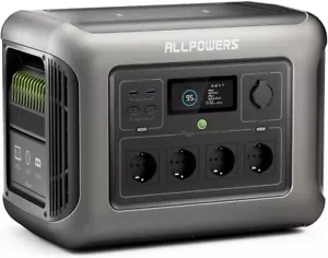 ALLPOWERS 1500W Tragbare Powerstation, 1152Wh LiFePO4 Batterie für Camping - Bild 1 von 9